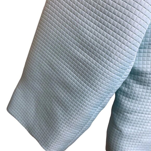 Louben II Canada Light Blue/Turquoise Zip Up Work Dress Up Blazer - Size 16 - Picture 6 of 10